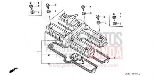 ZYLINDERKOPFDECKEL CB750F2X de 1999