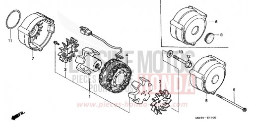 GENERATOR CB750F2X de 1999