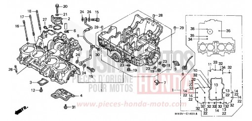 KURBELGEHAEUSE CB750F2X de 1999