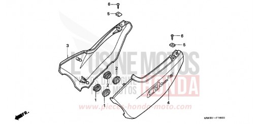 SEITENABDECKUNG CB750F2X de 1999