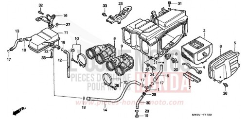 LUFTFILTER CB750F2X de 1999