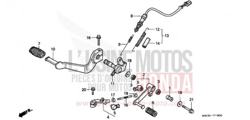 PEDAL CB750F2X de 1999