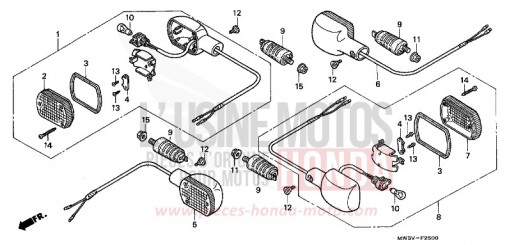 BLINKER CB750F2X de 1999