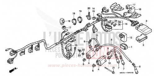 KABELBAUM CB750F2X de 1999