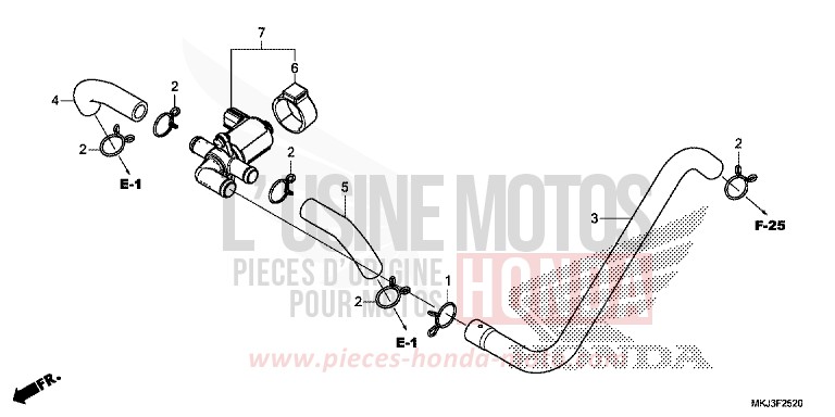 LUFTEINSPRITZ-STEUERVENTIL von CB1000R CANDY CHROMOSPHERE RED (R381) von 2018