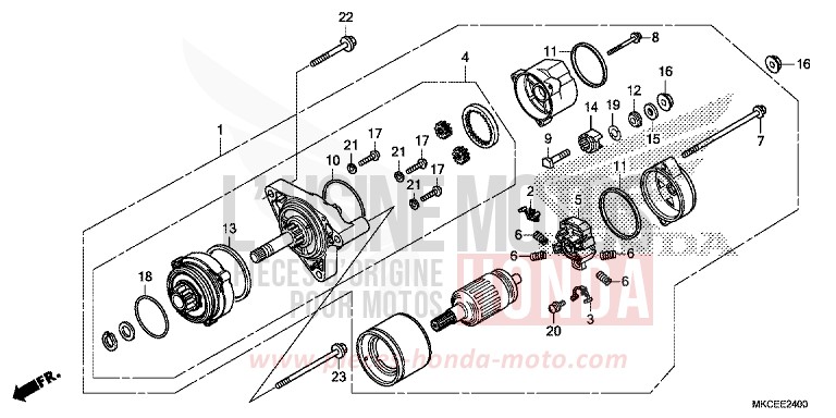 MOTEUR MARCHE ARRIERE von GL1800 MAT MAJESTIC SILVER METALLIC (NHB70) von 2019