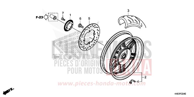 ROUE ARRIERE von Forza NOIR (NH1) von 2019