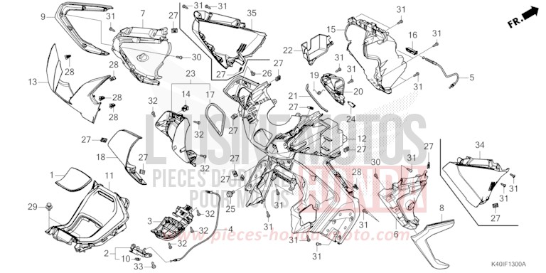 INNERE ABDECKUNG von Forza MAT CYNOS GRAY METALLIC (NH312) von 2022