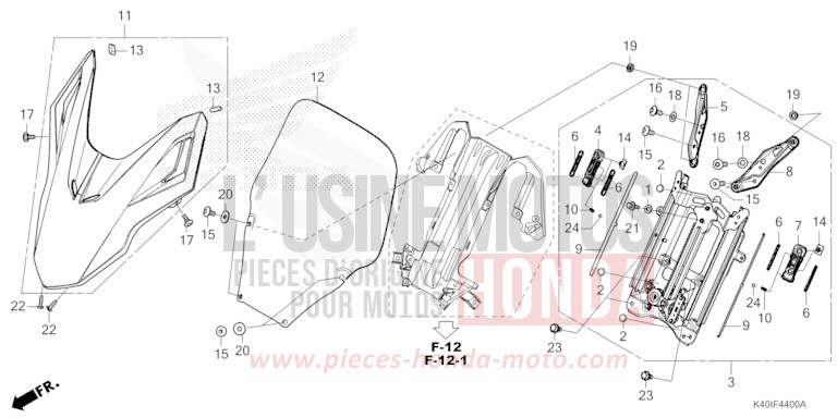 FRONTVISIER/WINDSCHUTZSCHEIBE von Forza MAT PEARL PACIFIC BLUE (PB397) von 2022