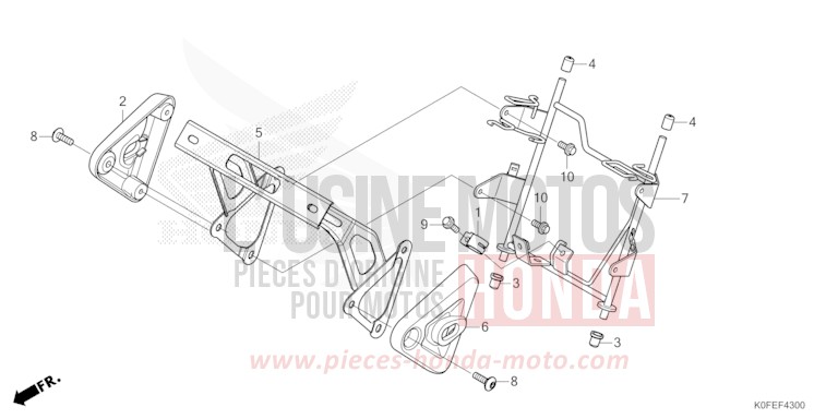 SCHEINWERFERHALTERUNG von Monkey PEARL NEBULA RED (R376) von 2022