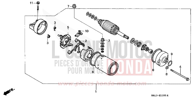 ANLASSER von CBR600F SPARKLING RED (R127A) von 1997