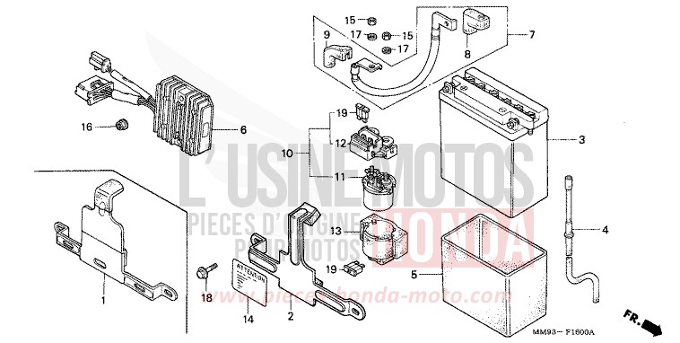 BATTERIE von Transalp ANCHOR GRAY METALLIC-U (NH229B) von 1991