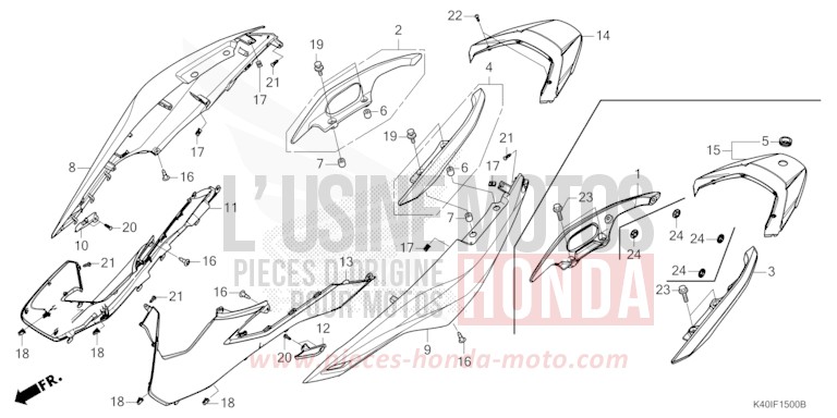 HOUSSE DE CARROSSERIE/POIGNEE ARRIERE von Forza PEARL FALCON GRAY (NHC61) von 2023