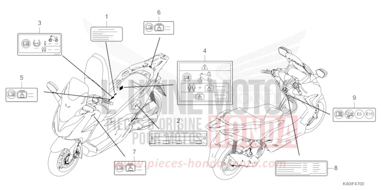 ETIQUETTE DE PRECAUTIONS von Forza PEARL FALCON GRAY (NHC61) von 2023