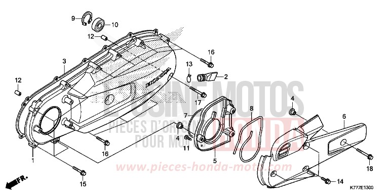 PANNEAU LATERAL GAUCHE von SH125AD LUCENT SILVER METALLIC (NHB87) von 2019