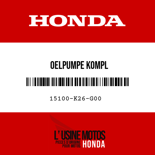 image de 15100-K26-G00 OELPUMPE KOMPL