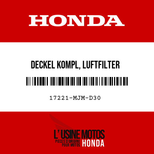 image de 17221-MJM-D30 DECKEL KOMPL, LUFTFILTER