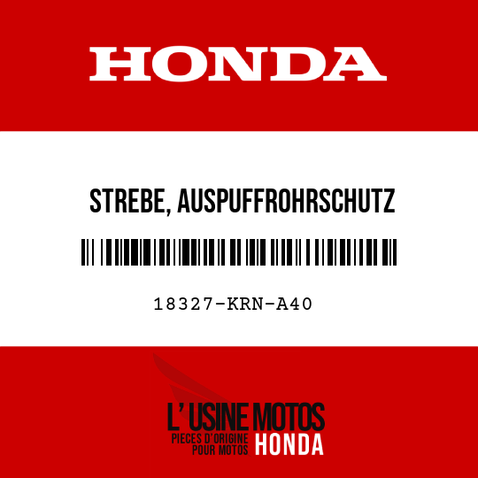 image de 18327-KRN-A40 STREBE, AUSPUFFROHRSCHUTZ