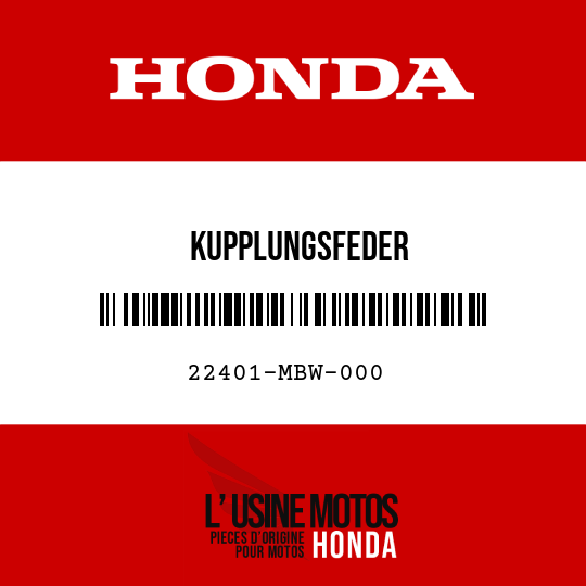 image de 22401-MBW-000 KUPPLUNGSFEDER