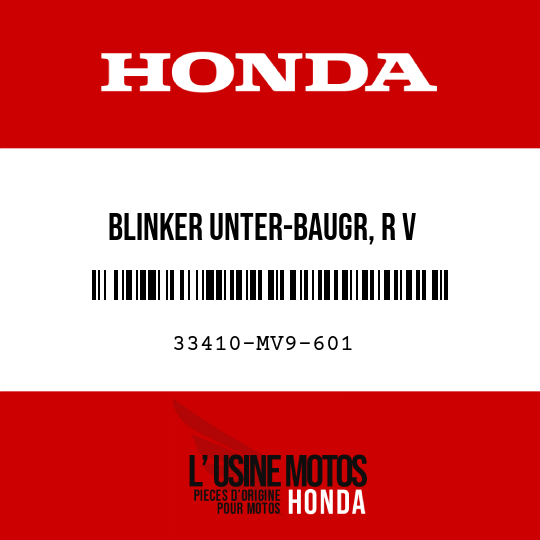 image de 33410-MV9-601 BLINKER UNTER-BAUGR, R V