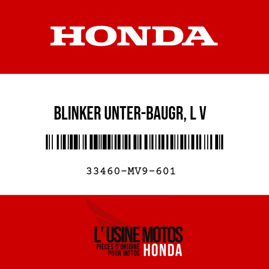 image de 33460-MV9-601 BLINKER UNTER-BAUGR, L V