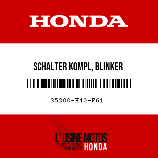 image de 35200-K40-F61 SCHALTER KOMPL, BLINKER