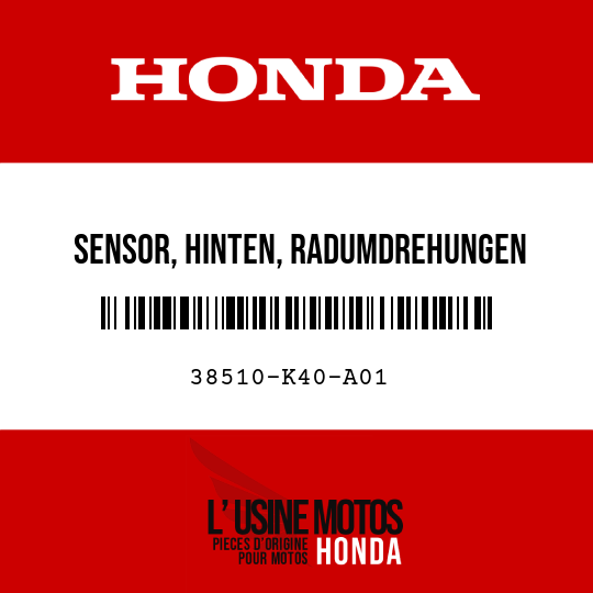 image de 38510-K40-A01 SENSOR, HINTEN, RADUMDREHUNGEN