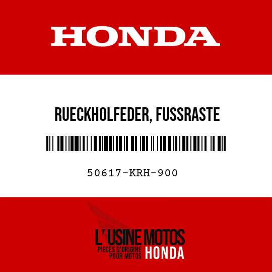 image de 50617-KRH-900 RUECKHOLFEDER, FUSSRASTE