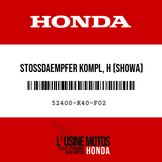 image de 52400-K40-F02 STOSSDAEMPFER KOMPL, H (SHOWA)