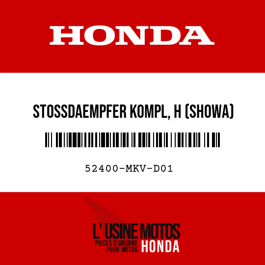 image de 52400-MKV-D01 STOSSDAEMPFER KOMPL, H (SHOWA)