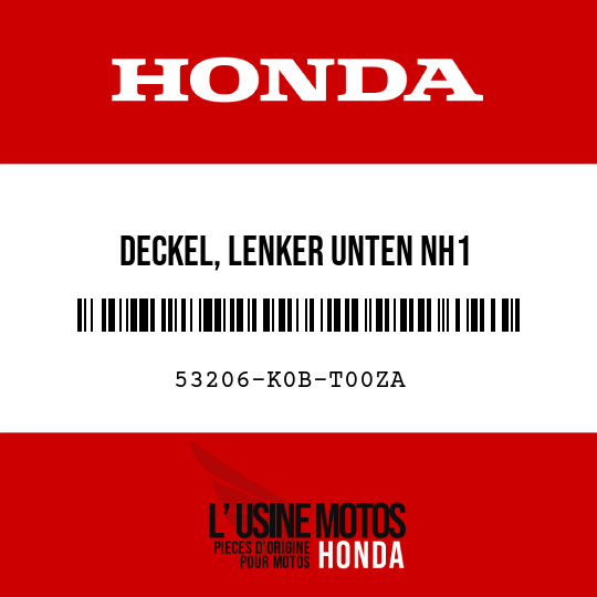 image de 53206-K0B-T00ZA DECKEL, LENKER UNTEN NH1