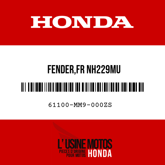 image de 61100-MM9-000ZS FENDER,FR NH229MU