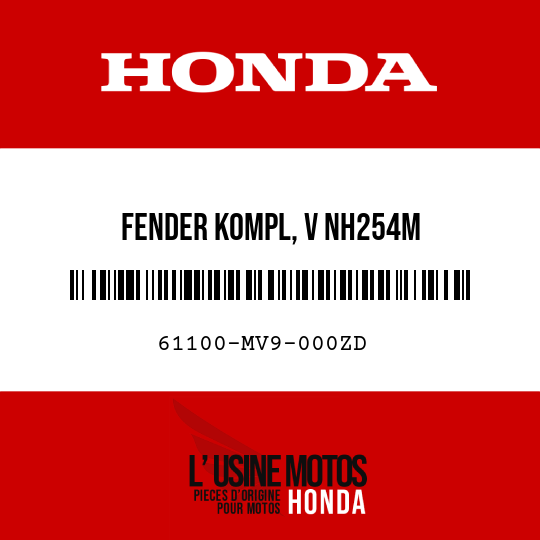 image de 61100-MV9-000ZD FENDER KOMPL, V NH254M 