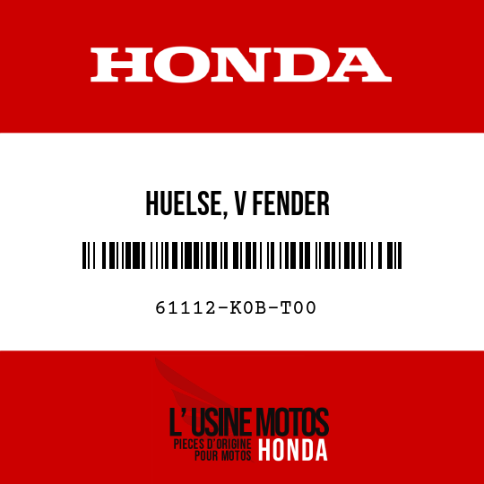 image de 61112-K0B-T00 HUELSE, V FENDER