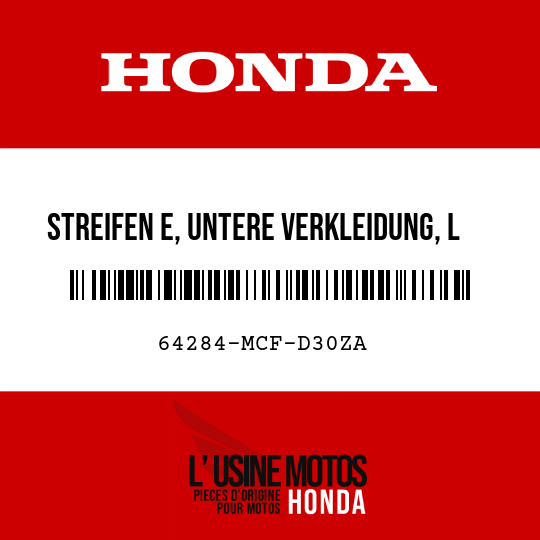 image de 64284-MCF-D30ZA STREIFEN E, UNTERE VERKLEIDUNG, L TYPE1