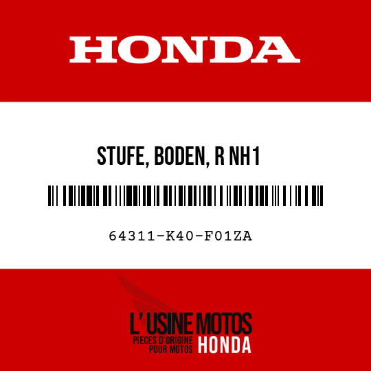 image de 64311-K40-F01ZA STUFE, BODEN, R NH1