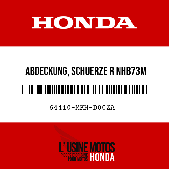 image de 64410-MKH-D00ZA ABDECKUNG, SCHUERZE R NHB73M (NHB73M ALPA-SILBERMETALLIC MATT)