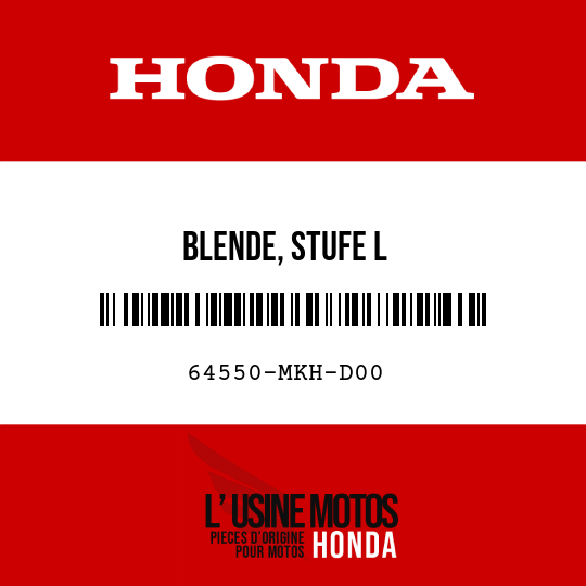 image de 64550-MKH-D00 BLENDE, STUFE L