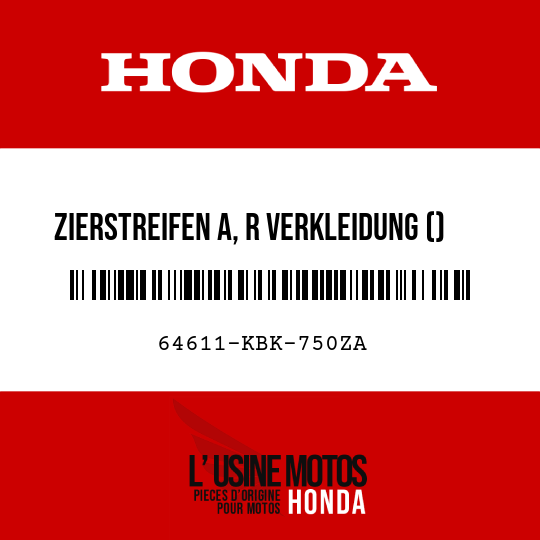 image de 64611-KBK-750ZA ZIERSTREIFEN A, R VERKLEIDUNG () TYPE4