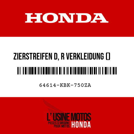 image de 64614-KBK-750ZA ZIERSTREIFEN D, R VERKLEIDUNG () TYPE4