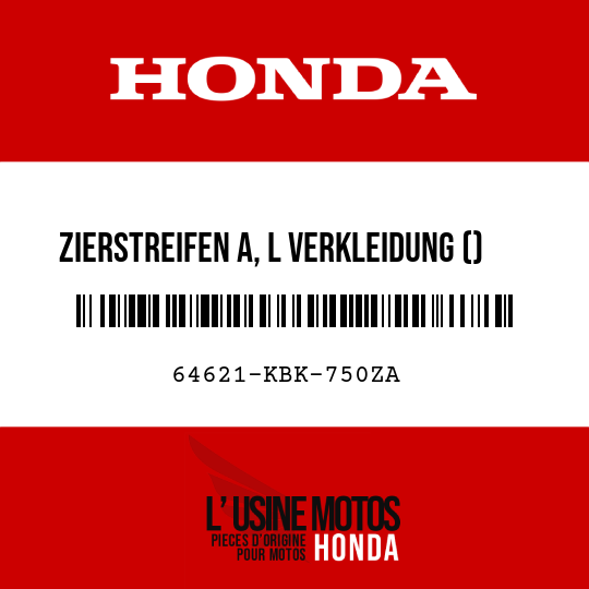 image de 64621-KBK-750ZA ZIERSTREIFEN A, L VERKLEIDUNG () TYPE4