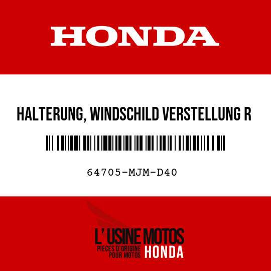 image de 64705-MJM-D40 HALTERUNG, WINDSCHILD VERSTELLUNG R