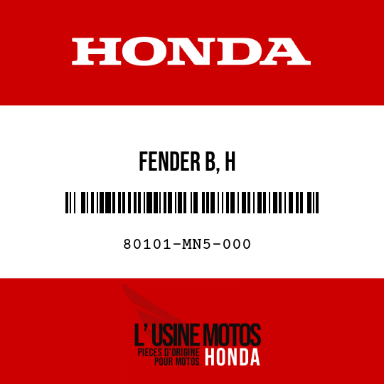 image de 80101-MN5-000 FENDER B, H