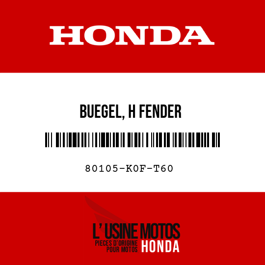 image de 80105-K0F-T60 BUEGEL, H FENDER